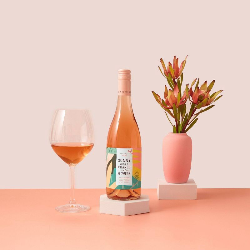 slide 2 of 5, Sunny With a Chance of Flowers Rose Wine - 750ml Bottle, 750 ml