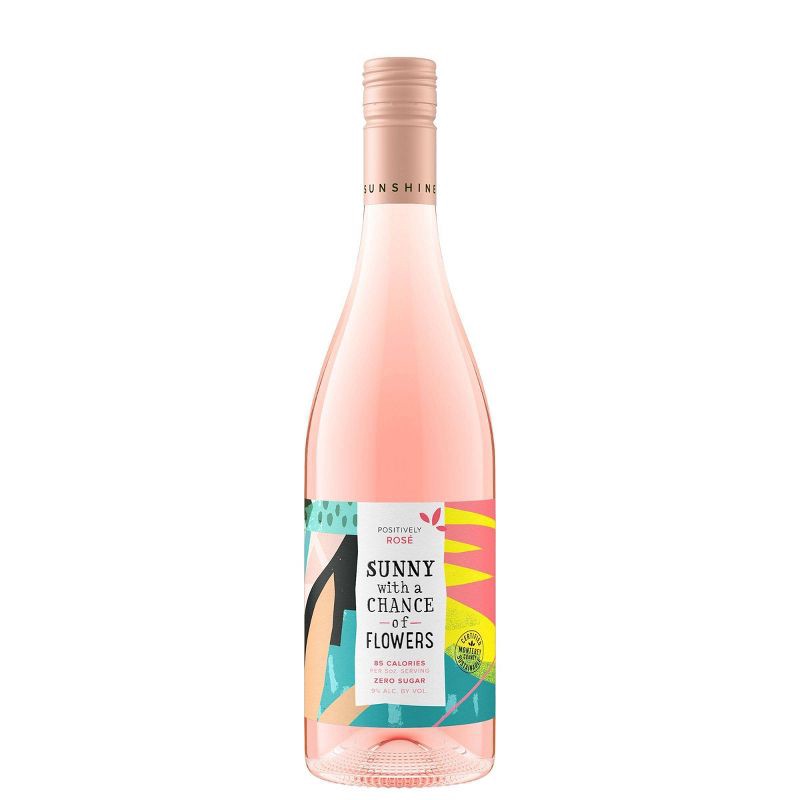 slide 1 of 5, Sunny With a Chance of Flowers Rose Wine - 750ml Bottle, 750 ml