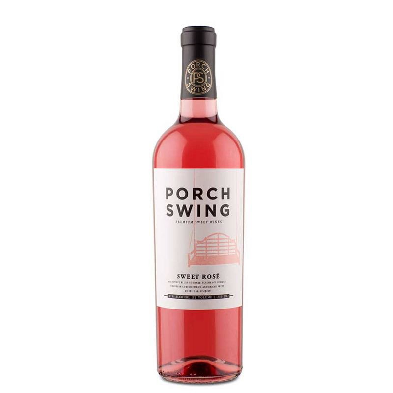 slide 1 of 3, Porch Swing Sweet Rose Wine - 750ml Bottle, 750 ml