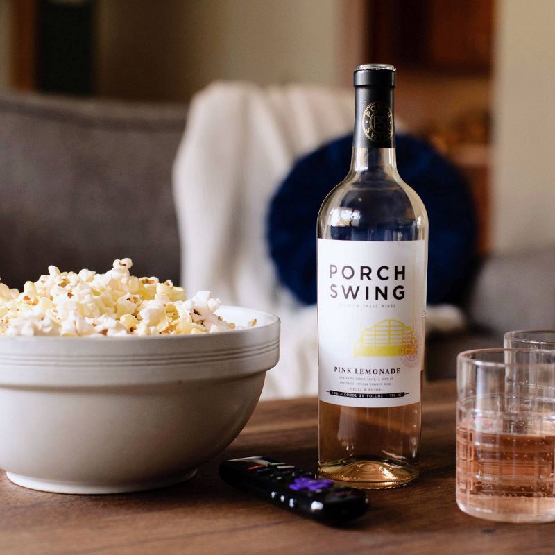 slide 2 of 3, Porch Swing Pink Lemonade White Wine Blend - 750ml Bottle, 750 ml