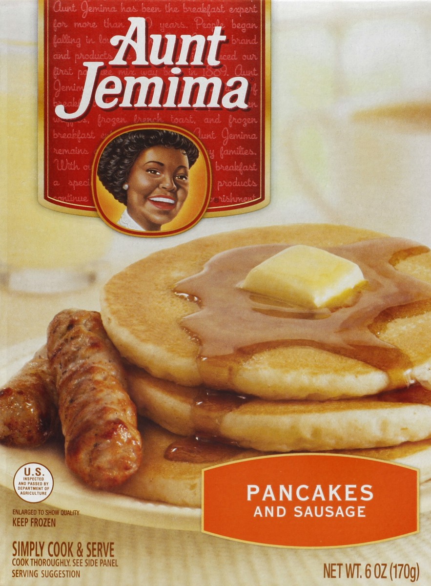 slide 4 of 6, Aunt Jemima Pancakes and Sausage 6 oz, 6 oz