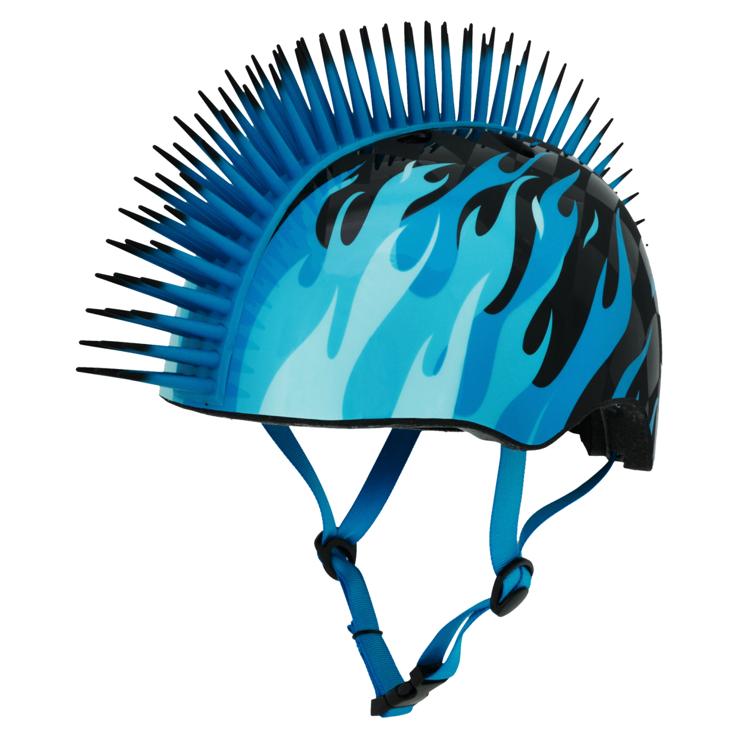 slide 2 of 3, BELL Raskullz Blue Flames Mohawk Helmet Ages 5-8 Years, 1 ct