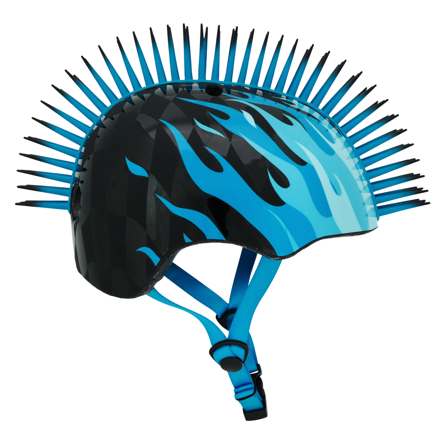 slide 3 of 3, BELL Raskullz Blue Flames Mohawk Helmet Ages 5-8 Years, 1 ct