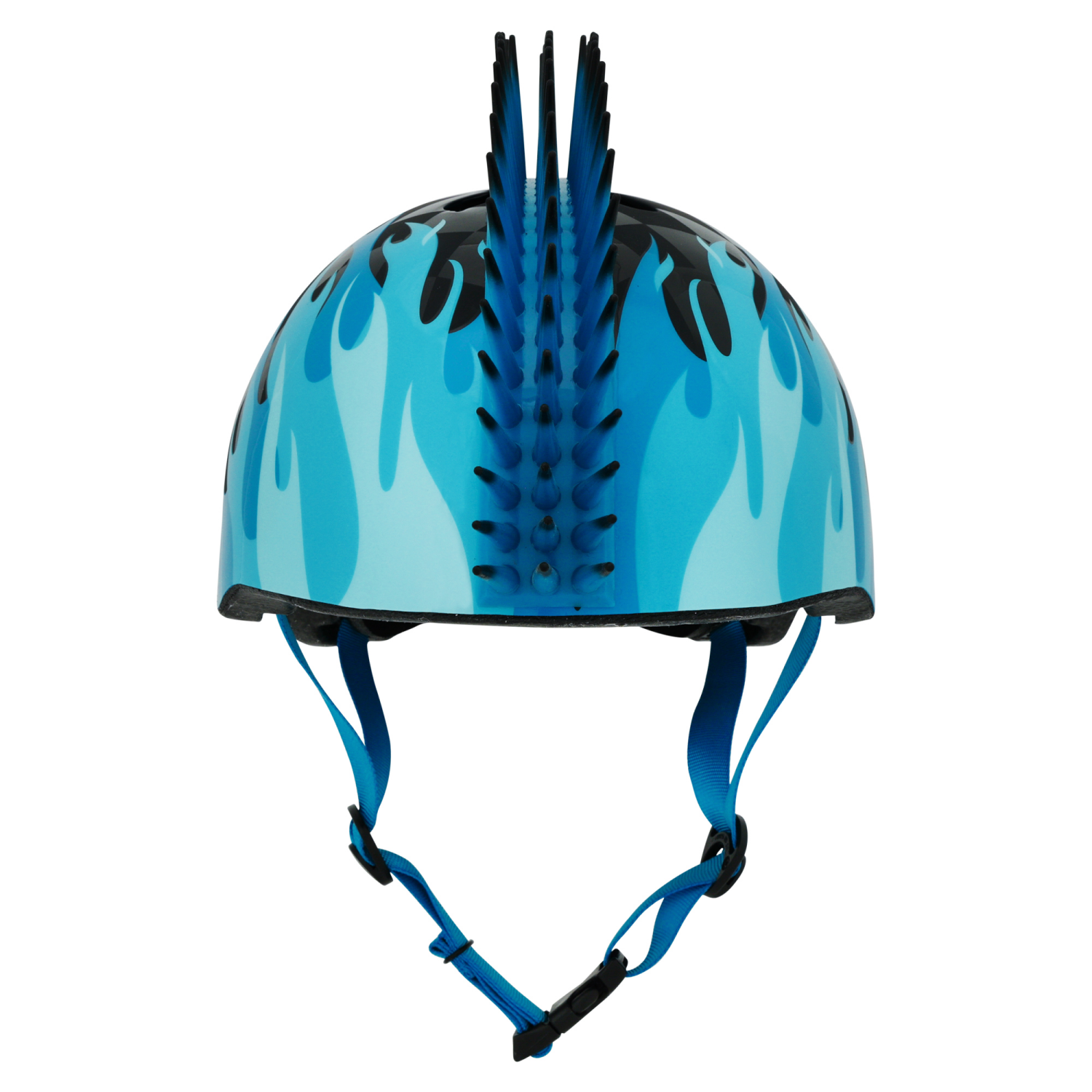 slide 1 of 3, BELL Raskullz Blue Flames Mohawk Helmet Ages 5-8 Years, 1 ct
