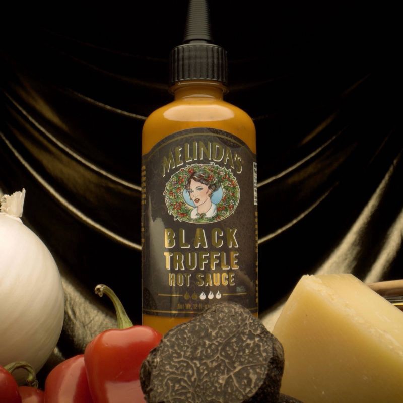 slide 2 of 3, Melinda's Black Truffle Hot Sauce - 12oz, 12 oz