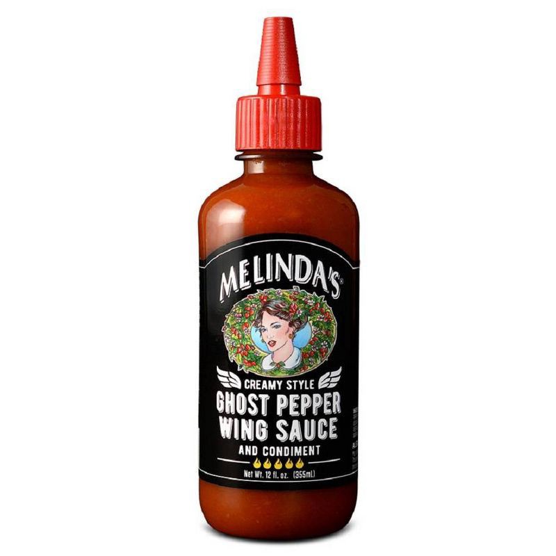 slide 1 of 4, Melinda's Creamy Style Ghost Pepper Wing Sauce - 12oz, 12 oz