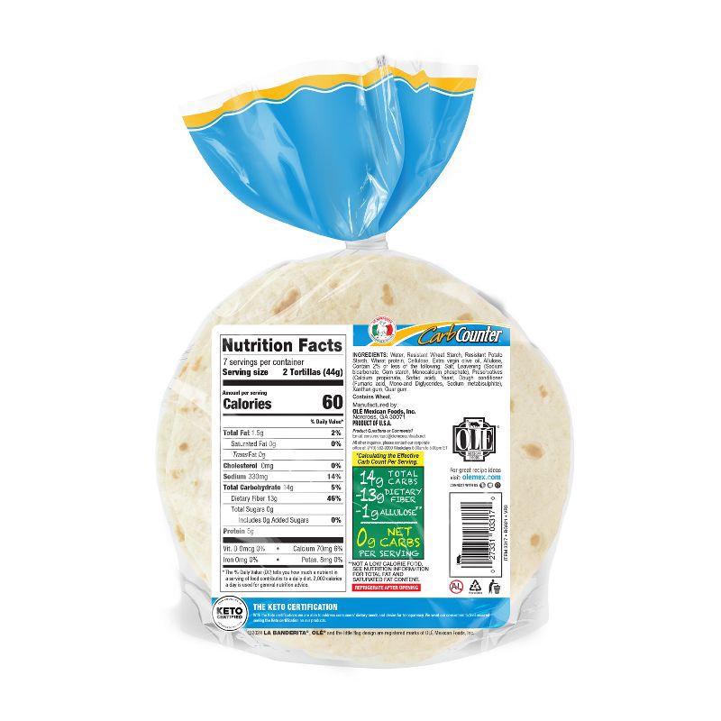 slide 2 of 5, La Banderita Carb Counter Street Taco Tortillas - 10.8oz, 10.8 oz