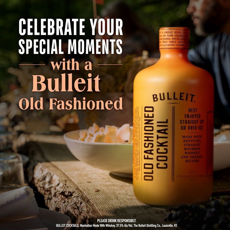 slide 5 of 9, Bulleit Bourbon Old Fashioned Ready To Drink - 375ml Bottle, 375 ml