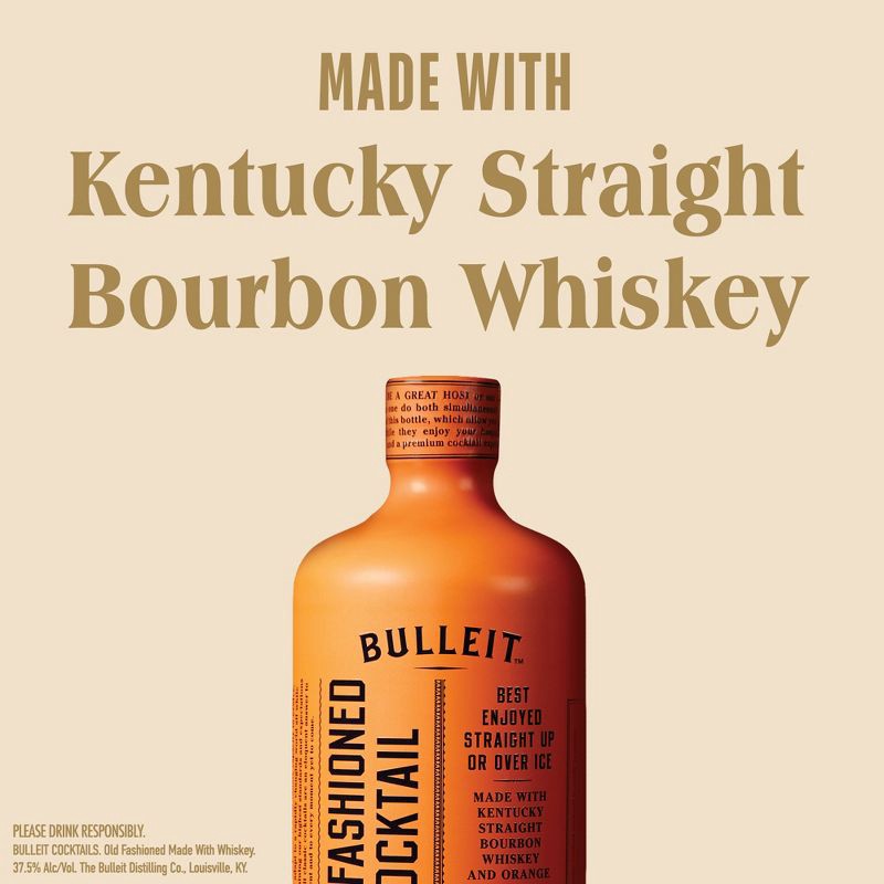 slide 6 of 9, Bulleit Bourbon Old Fashioned Ready To Drink - 375ml Bottle, 375 ml