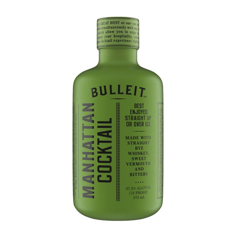 slide 1 of 11, Bulleit Bourbon Manhattan Ready To Drink - 375ml Bottle, 375 ml