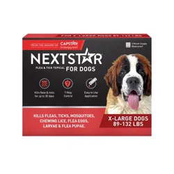 NextStar Flea & Tick Topical Treatment for Extra Large Dogs - 89 to 132lbs - 3ct