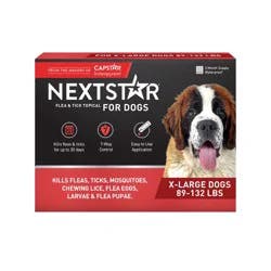 NextStar Flea & Tick Topical Treatment for Extra Large Dogs - 89 to 132lbs - 3ct