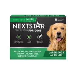 NextStar Flea & Tick Topical Treatment for Large Dogs - 45 to 88lbs - 3ct
