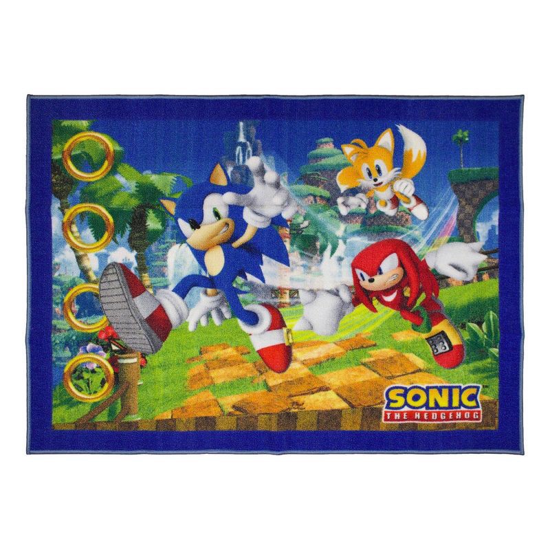 slide 2 of 2, Sonic the Hedgehog Rug, 1 ct