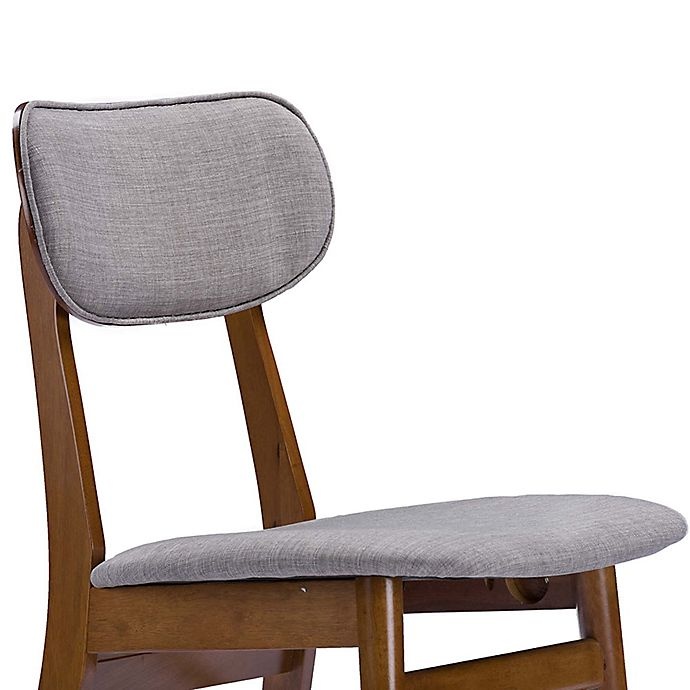 slide 4 of 5, Baxton Studio Sacramento Side Chairs - Walnut/Grey, 2 ct