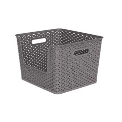 Y-Weave Easy Access Storage Bin Gray - Brightroom™