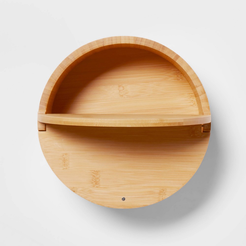 9 X 4 Circular Hinge Lid Bamboo Countertop Organizer - Brightroom™ :  Target