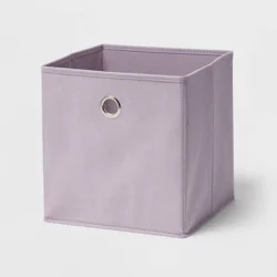 11" Fabric Cube Storage Bin Lavender - Room Essentials™: Light Purple, Folds Flat, 11 Inch Cube System Compatible