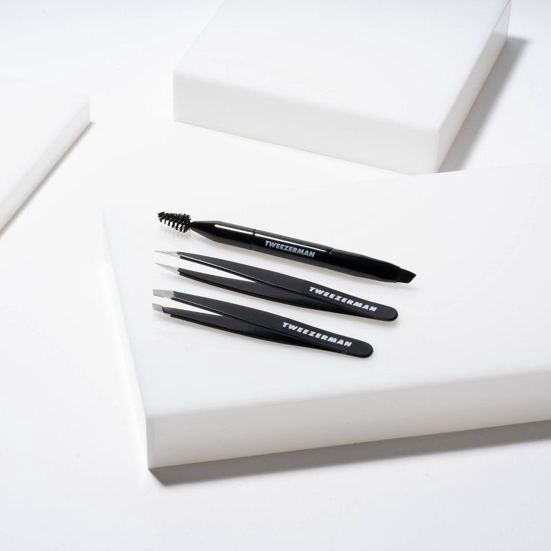 slide 6 of 9, Tweezerman Eyebrow Shaping Set - 3Pc, 3 ct
