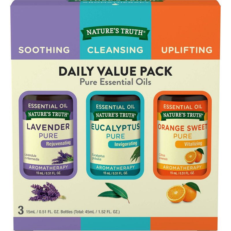 slide 1 of 1, Nature's Truth Essential Oils - 3pk, 3 ct