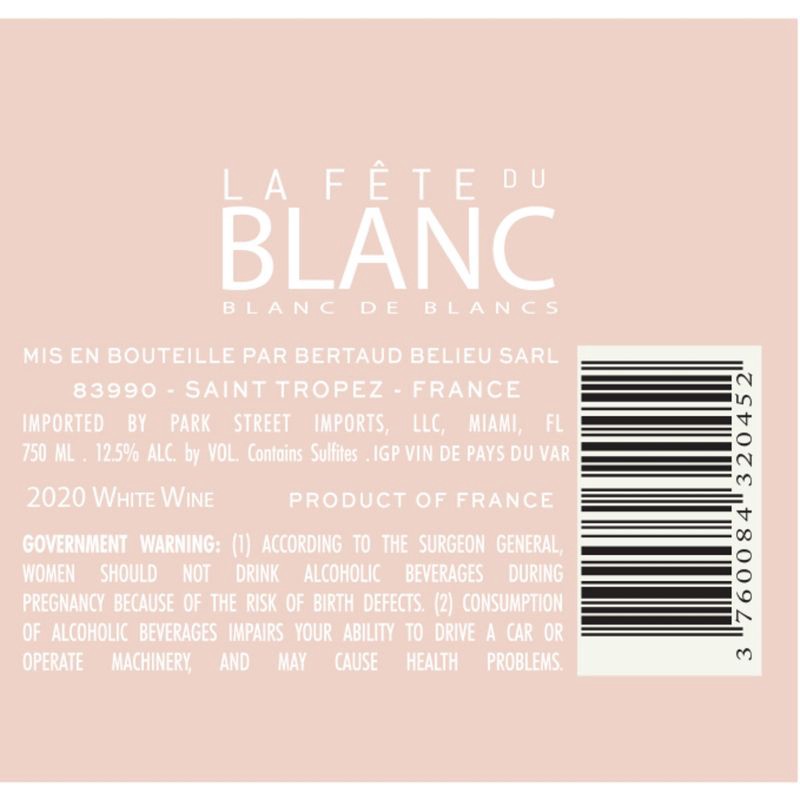 slide 2 of 2, La Fete Du Rose La Fête du Rose White Wine Blend - 750ml Bottle, 750 ml