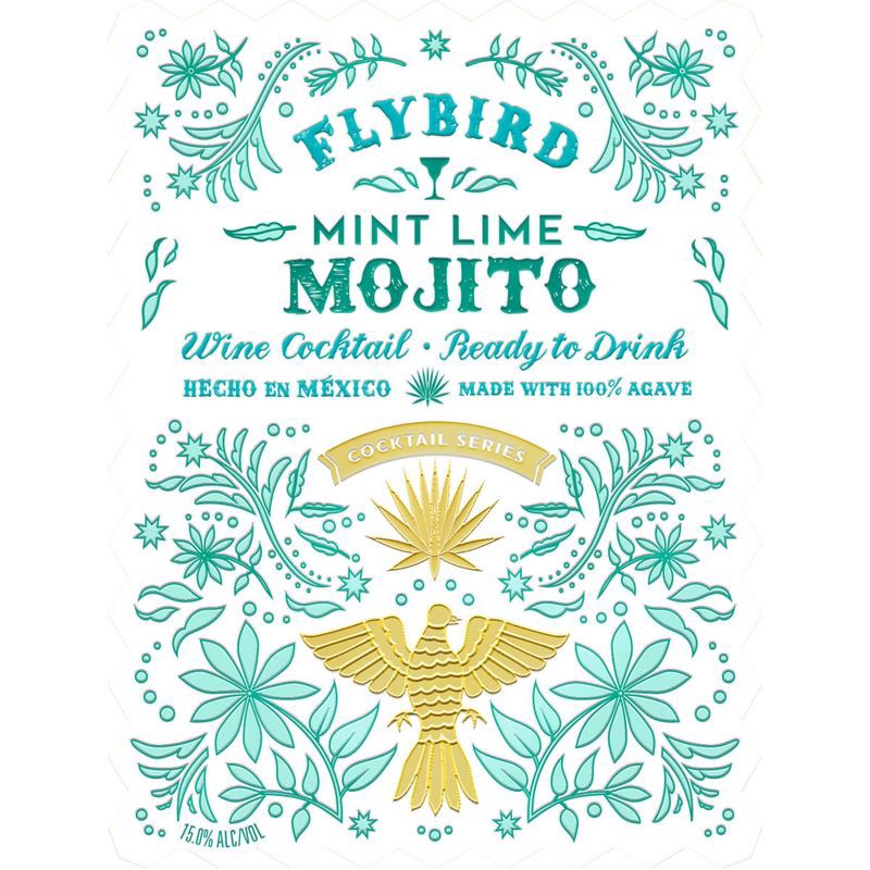 slide 2 of 6, Flybird Baja Mojito Wine Cocktail - 750ml Bottle, 750 ml
