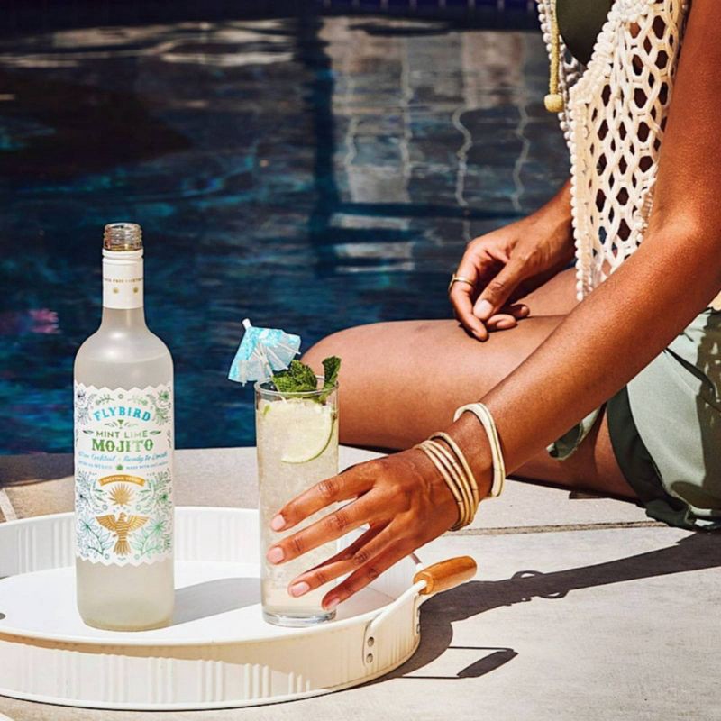 slide 4 of 6, Flybird Baja Mojito Wine Cocktail - 750ml Bottle, 750 ml