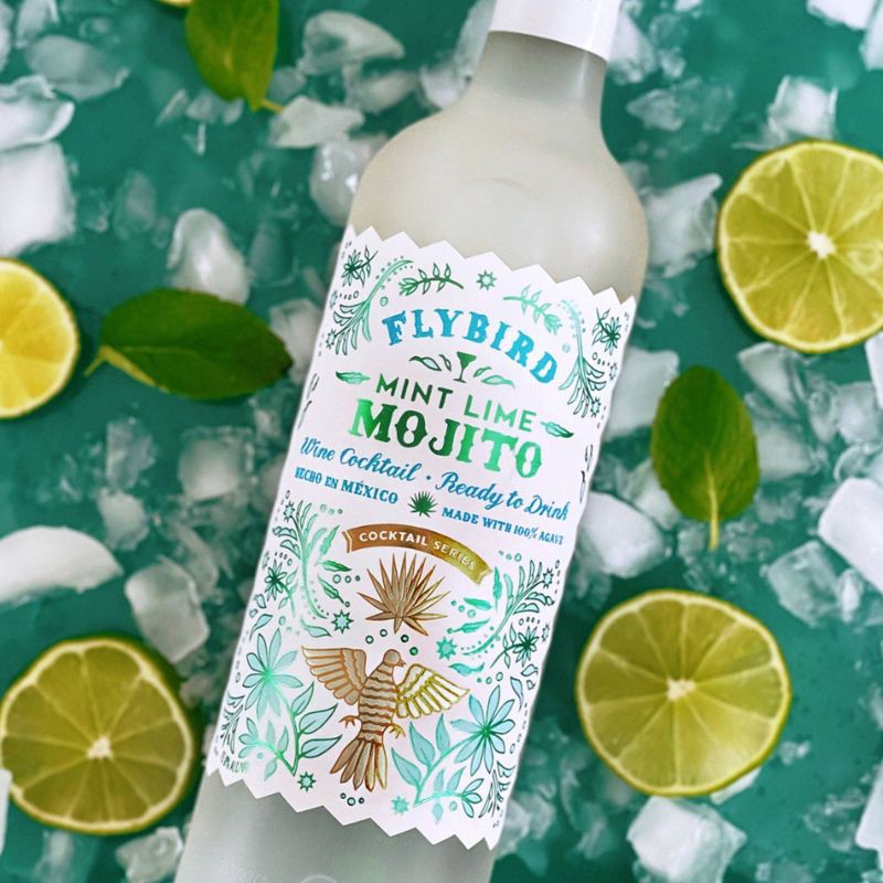 slide 5 of 6, Flybird Baja Mojito Wine Cocktail - 750ml Bottle, 750 ml