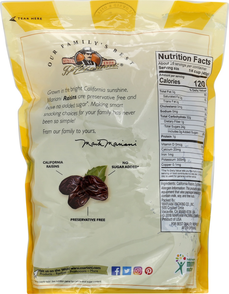 slide 2 of 7, Mariani Premium Dried Fruit Mariani California Raisins, 