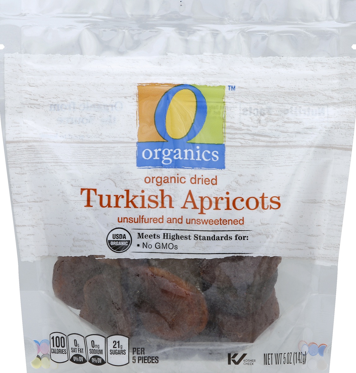 slide 2 of 2, O Organics Apricots Turkish Dried, per lb