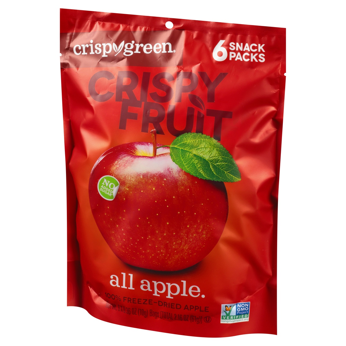 slide 5 of 9, Crispy Green Freeze Dried Apples, 2.16 oz