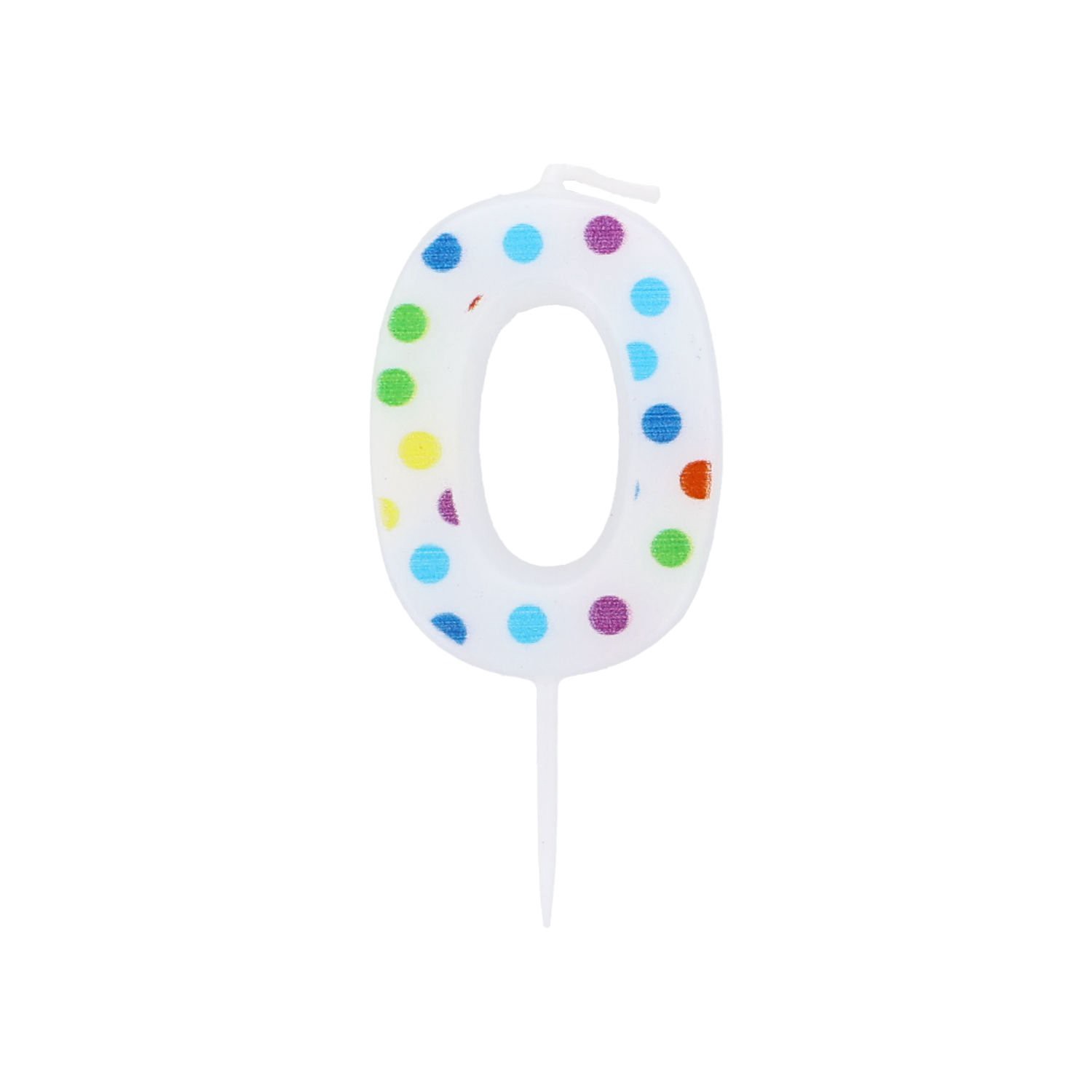 slide 2 of 3, AMSCAN Cndl Birthday Polka Dots #0, 1 ct