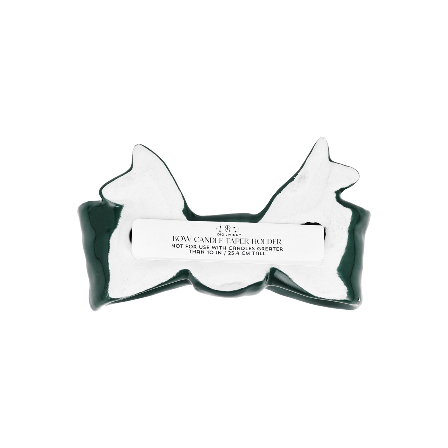 slide 2 of 2, DIG Living Green Bow Candle Holder, 1 ct