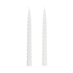 Twist Tapers 2 pk White Unscented