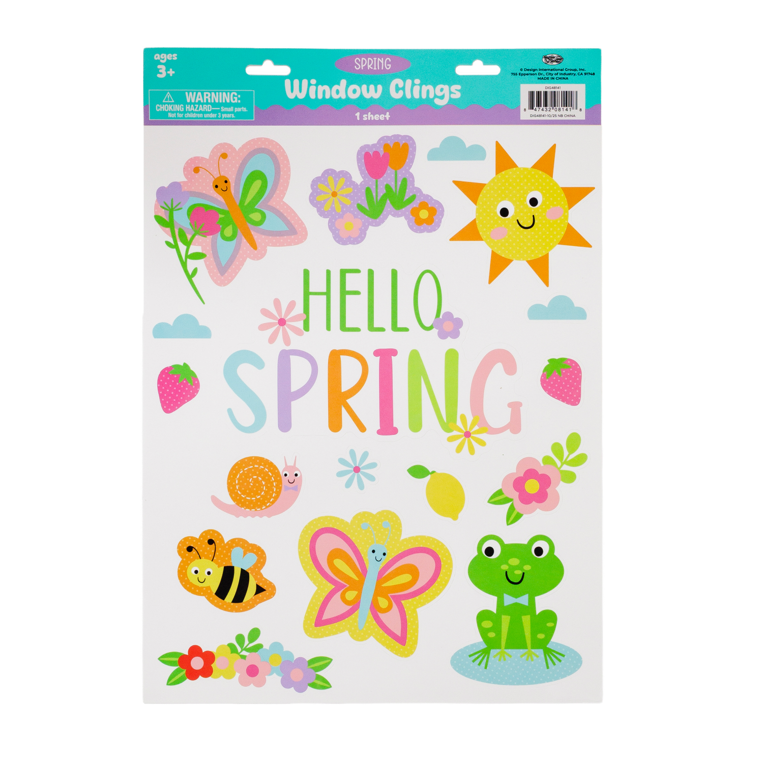 slide 3 of 7, Window Cling, Easter, 12in X 17in, Assorted Designs, 17 in