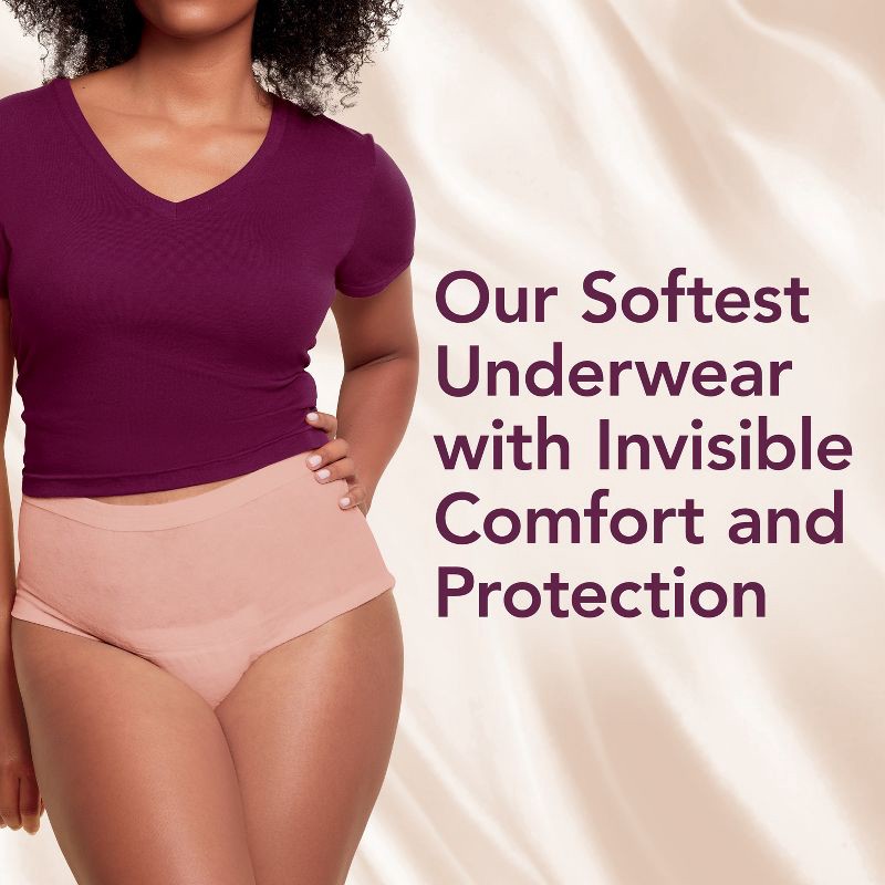 slide 4 of 9, Depend Silhouette Incontinence & Postpartum Underwear for Women - Maximum Absorbency - L - Pink - 20ct, 20 ct