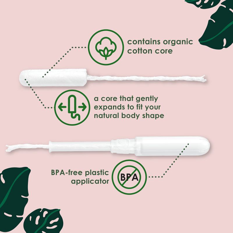 slide 10 of 10, L . Organic Cotton Full Size Tampons - Regular - 30ct, 30 ct