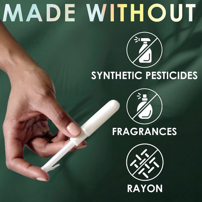 slide 4 of 14, L . Organic Cotton Full Size Tampons - Super - 30ct, 30 ct