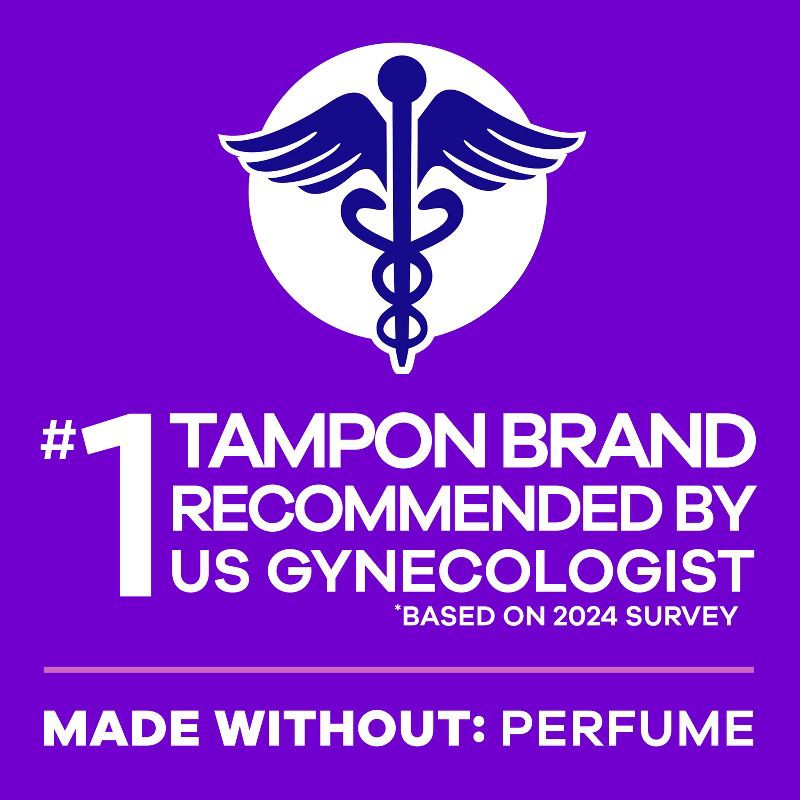 slide 7 of 15, Tampax Radiant Regular Absorbency Unscented Tampons - 42ct, 42 ct