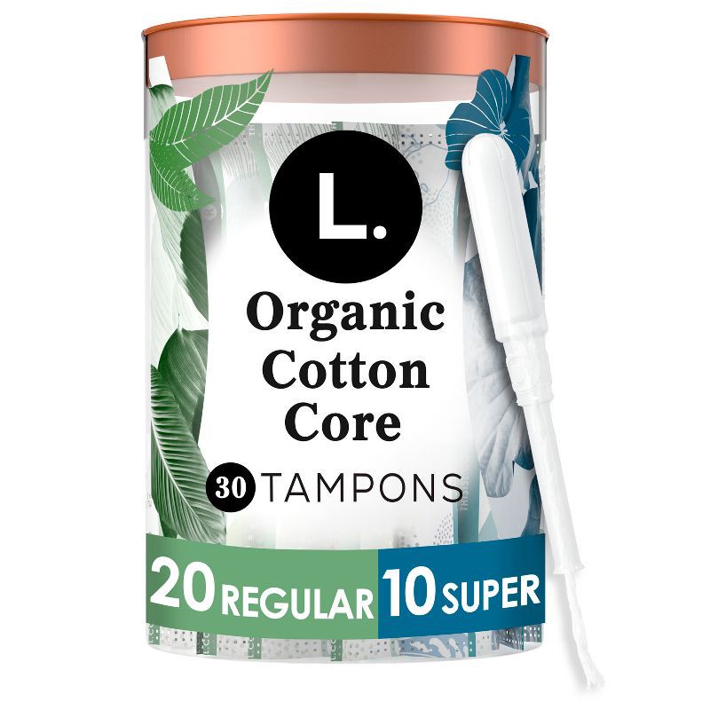 slide 1 of 14, L . Organic Cotton Full Size Multipack Tampons - Regular/Super - 30ct, 30 ct