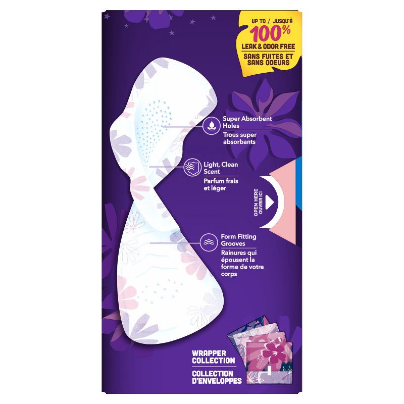 slide 12 of 12, Always Radiant Extra Heavy Absorbency Overnight Sanitary Pads with Wings - Scented - Size 5 - 26ct, 5 x 26 ct