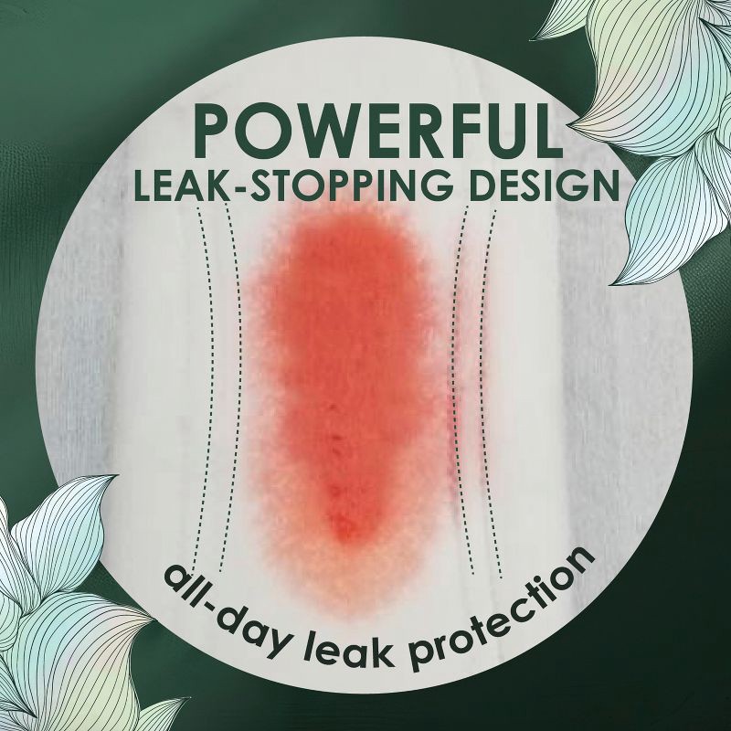 slide 8 of 13, L . L. Organic Cotton Top Layer Maxi Extra Long Pads - Overnight Absorbency - 28ct, 28 ct