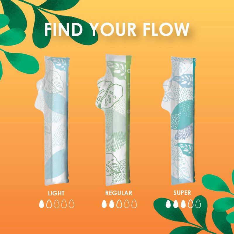 slide 7 of 11, L . Organic Cotton Full Size Multipack Refill Tampons - Regular/Super - 42ct, 42 ct