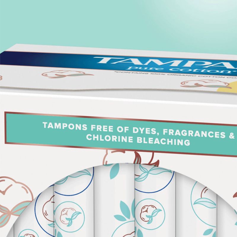 Tampax Pure Cotton Tampons Super 24ct 24 ct Shipt