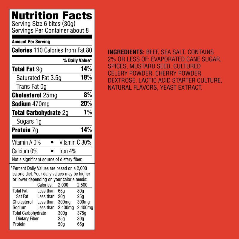 slide 4 of 4, Beef Sausage 7g Protein Snack Bites - 8oz - Good & Gather™, 7 gram, 8 oz