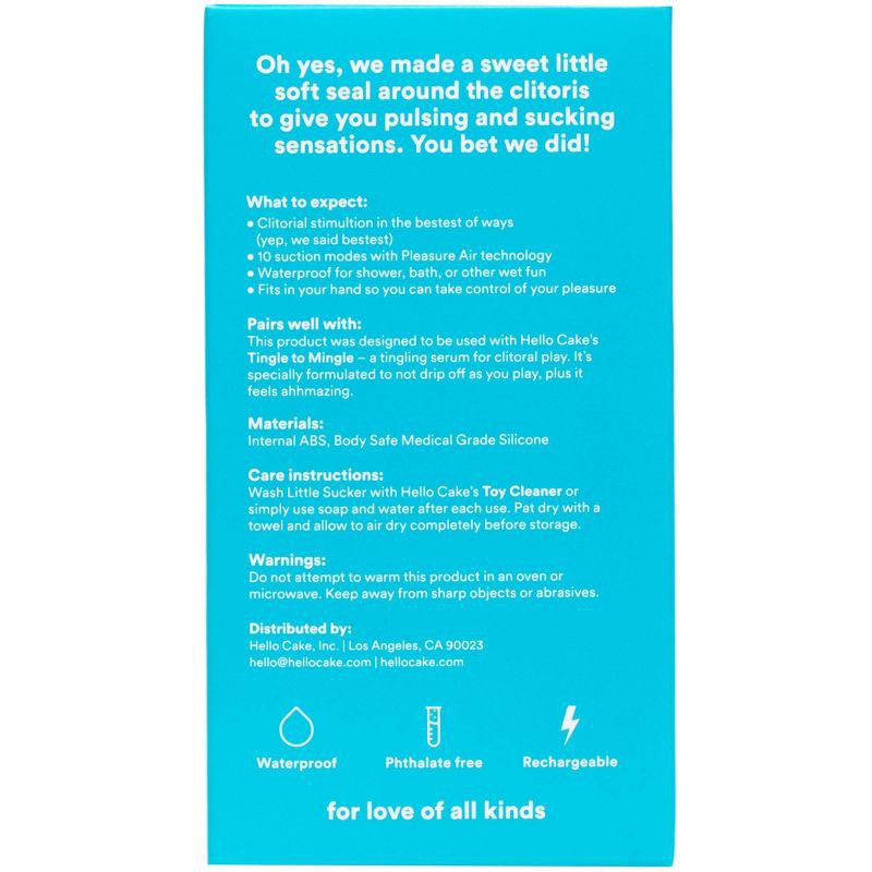 slide 11 of 11, Hello Cake Little Sucker Clitoral Stimulator, 1 ct