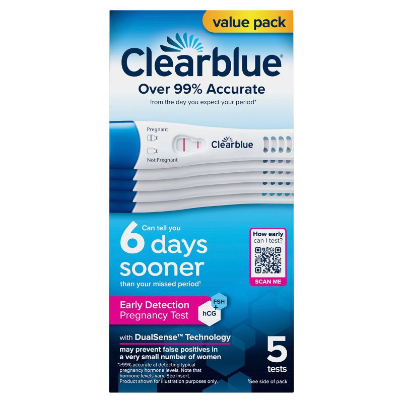 slide 2 of 11, Clearblue Early Detection Pregnancy Tests - 5ct, 5 ct