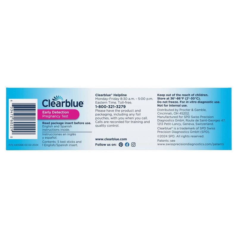 slide 3 of 14, Clearblue Early Detection Pregnancy Tests - 5ct, 5 ct