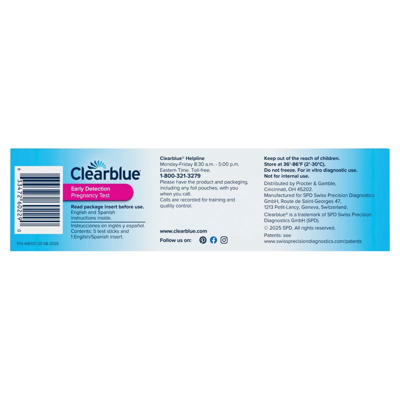 slide 4 of 11, Clearblue Early Detection Pregnancy Tests - 5ct, 5 ct
