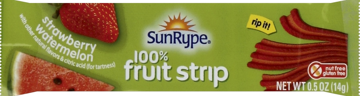 slide 3 of 5, SunRype Fruit to Go Apple Strawberry Watermelon Fruit Strip, 